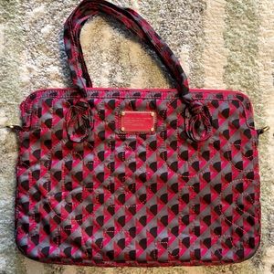 Marc by Marc Jacobs bag laptop bag, black/red/pink/grey
